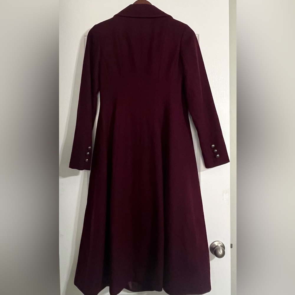 Nwot Gallery Deep Burgundy Red-Rich, Classic And Versatile Outerwear. View 2